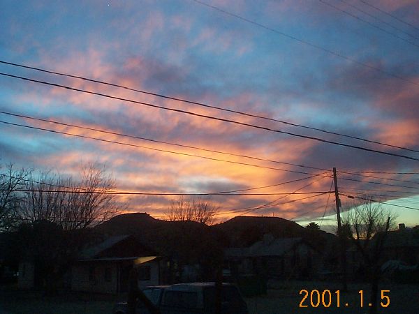 [sunset to the east]